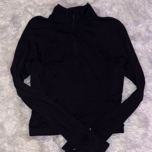 Women's Black Long Sleeve Top